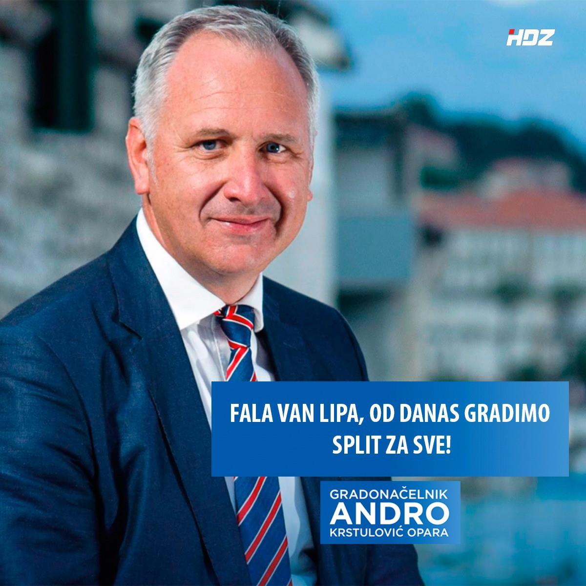Čestitamo Andri na izboru za gradonačelnika dalmatinske metropole!